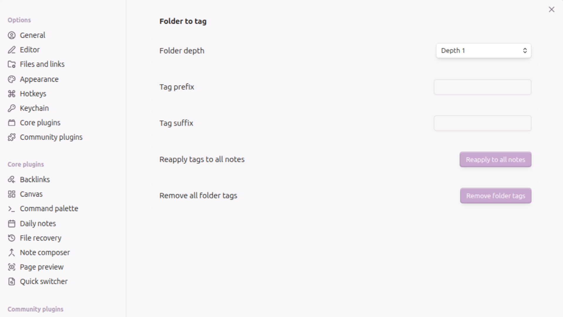 Folder to Tag